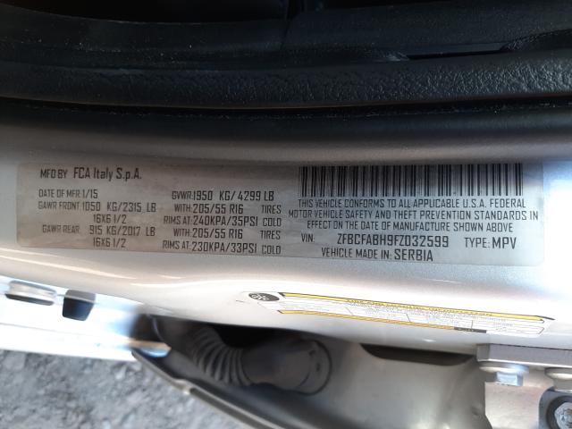 2015 FIAT 500L EASY ZFBCFABH9FZ032599