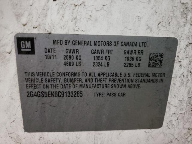 2012 BUICK REGAL PREM 2G4GS5EK6C9133285