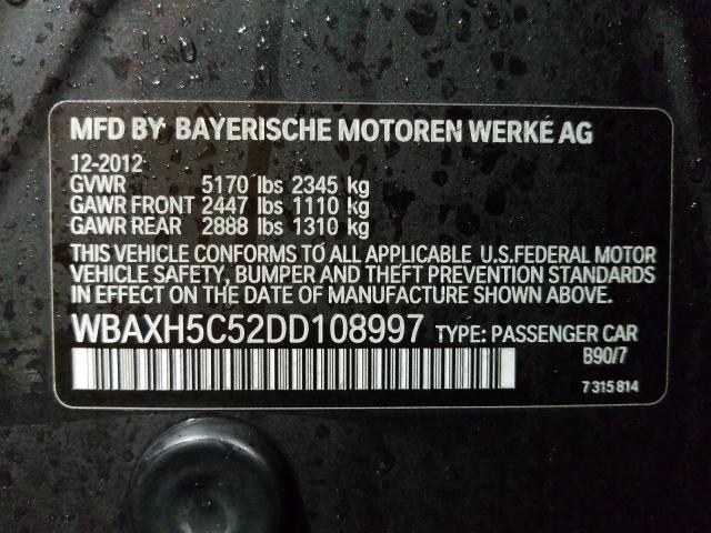 2013 BMW 528 XI WBAXH5C52DD108997