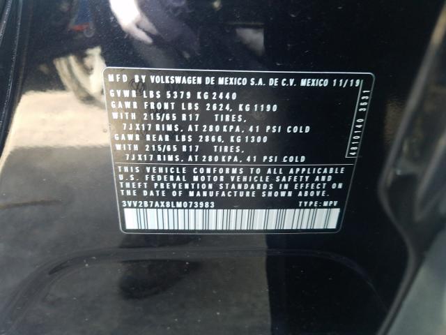 2020 VOLKSWAGEN TIGUAN SE 3VV2B7AX8LM073983