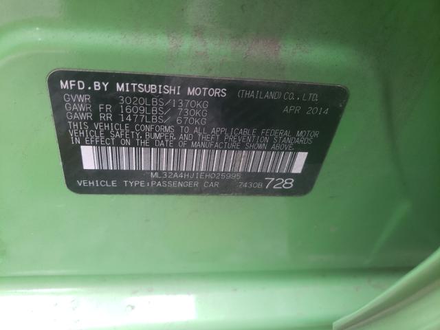 2014 MITSUBISHI MIRAGE ES ML32A4HJ1EH025995