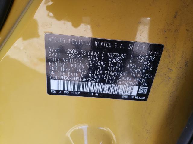 2018 HONDA FIT EX 3HGGK5H81JM729365