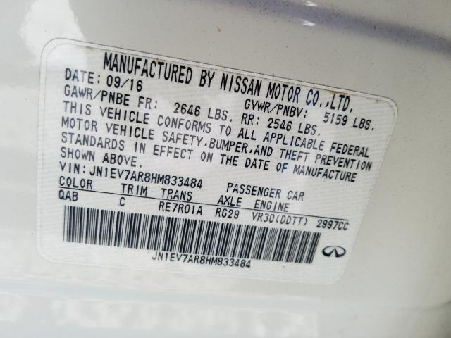 2017 INFINITI Q50 PREMIU JN1EV7AR8HM833484