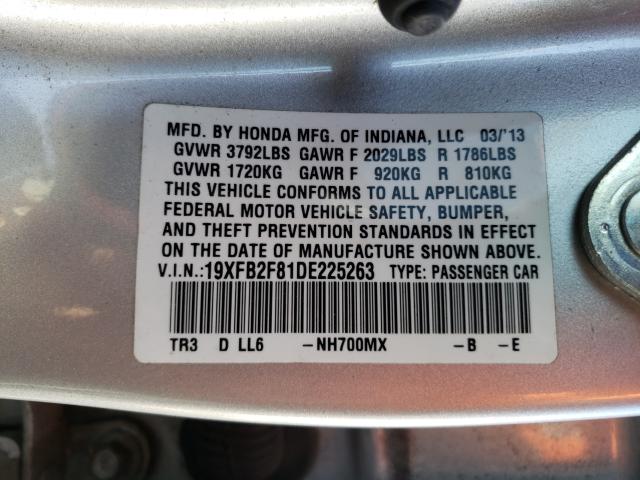 2013 HONDA CIVIC EX - 19XFB2F81DE225263