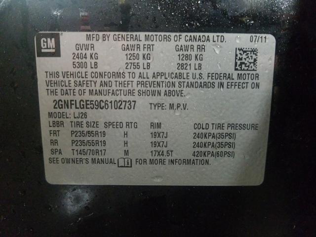 2012 CHEVROLET EQUINOX LT 2GNFLGE59C6102737