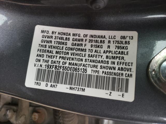 2013 HONDA CIVIC LX 19XFB2F55DE065135