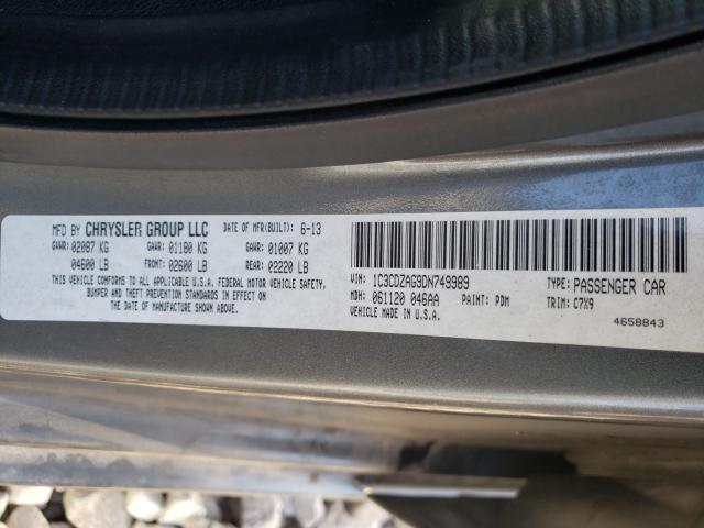 2013 DODGE AVENGER SE 1C3CDZAG9DN749989
