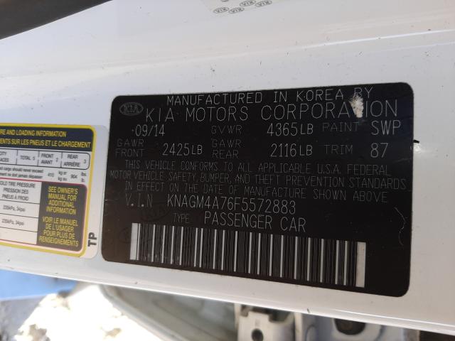 2015 KIA OPTIMA LX - KNAGM4A76F5572883