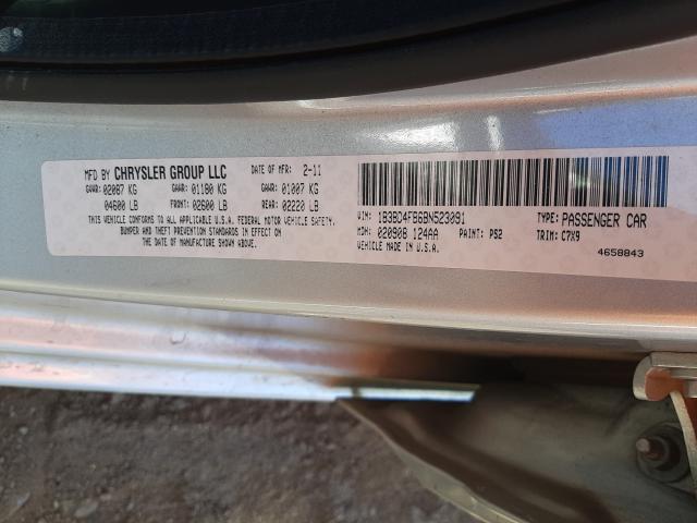 2011 DODGE AVENGER EX 1B3BD4FB6BN523091