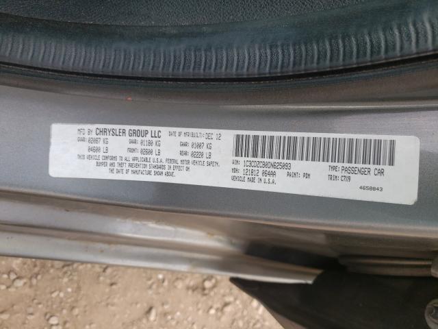 2013 DODGE AVENGER SX 1C3CDZCB0DN625093