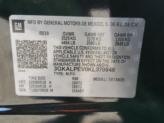2019 GMC TERRAIN SL 3GKALPEV0KL370948