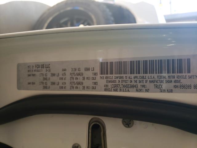 2017 RAM 1500 SLT 1C6RR7LTXHS530043