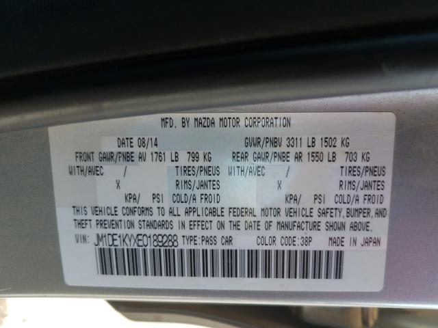 2014 MAZDA MAZDA2 SPO JM1DE1KYXE0189288