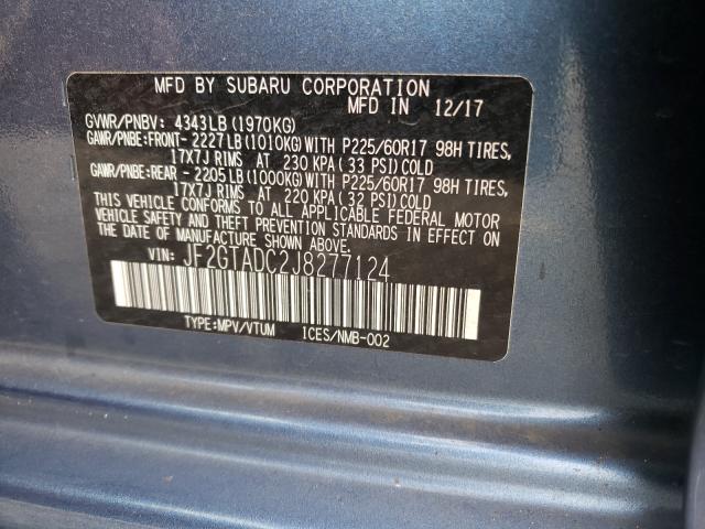2018 SUBARU CROSSTREK JF2GTADC2J8277124