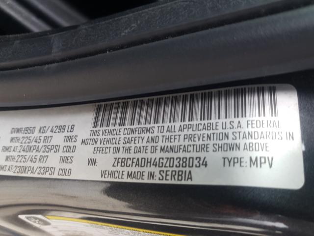 2016 FIAT 500L TREKK ZFBCFADH4GZ038034