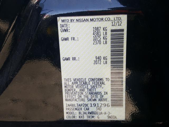 2013 NISSAN ALTIMA 3.5 1N4BL3AP2DC191296