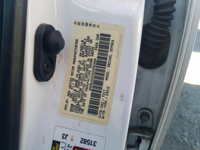 2010 TOYOTA COROLLA BA - 1NXBU4EE3AZ332464