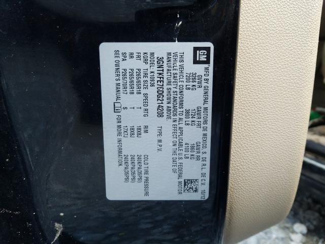 2013 CHEVROLET AVALANCHE 3GNTKFE76DG214208