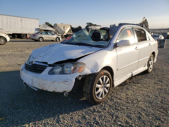 TOYOTA COROLLA CE 2006 white sedan 4d gas 2T1BR32E96C636441 photo #3