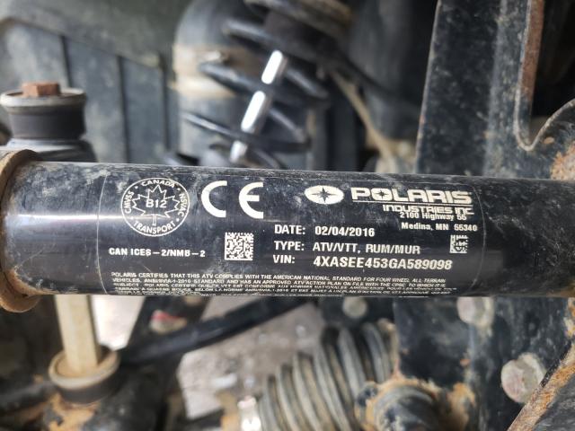 2016 POLARIS SPORTSMAN 4XASEE453GA589098