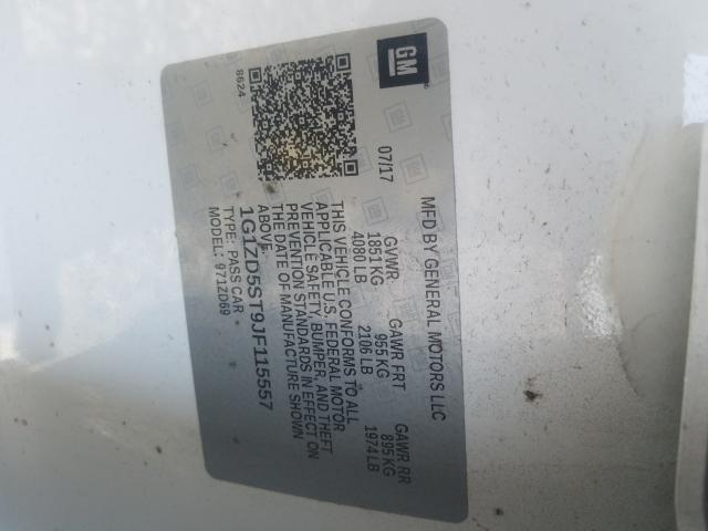 2018 CHEVROLET MALIBU LT 1G1ZD5ST9JF115557