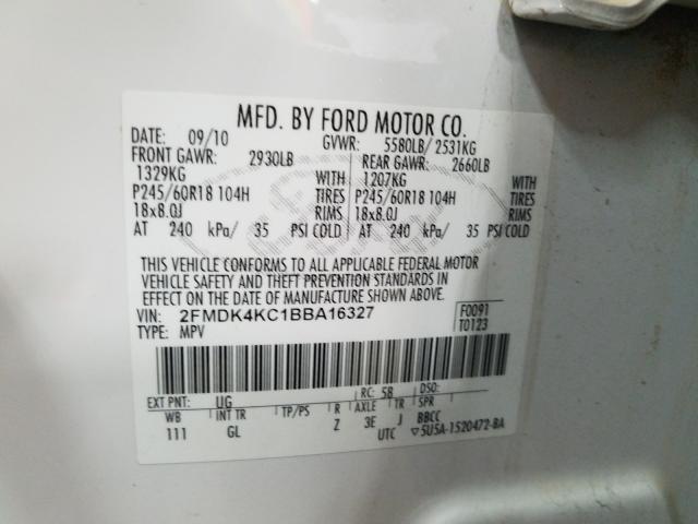 2011 FORD EDGE LIMIT 2FMDK4KC1BBA16327