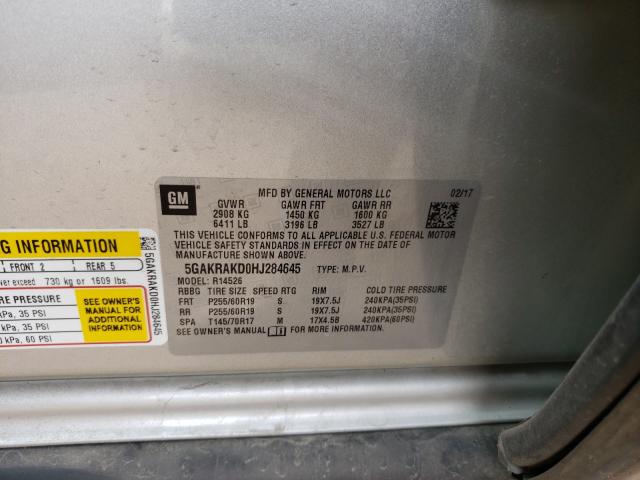 2017 BUICK ENCLAVE 5GAKRAKD0HJ284645