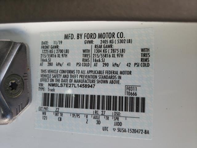 2020 FORD TRANSIT CO NM0LS7E27L1458947