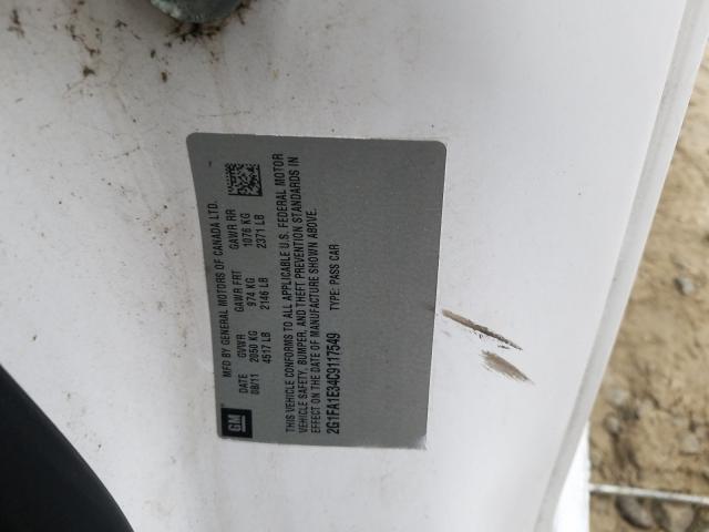 2012 CHEVROLET CAMARO LS 2G1FA1E34C9117549