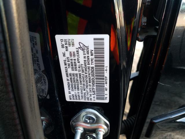 2013 HONDA CROSSTOUR 5J6TF1H59DL002636