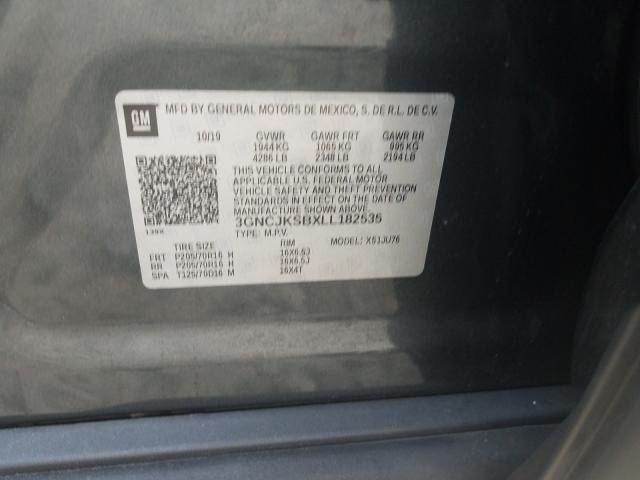 2020 CHEVROLET TRAX LS 3GNCJKSBXLL182535