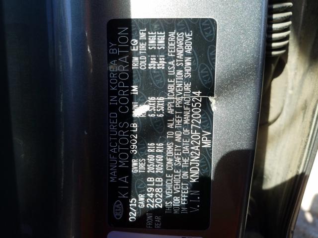 2015 KIA SOUL - KNDJN2A20F7200524