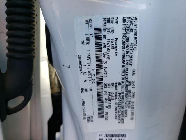 2016 FORD FOCUS S 1FADP3E2XGL360674