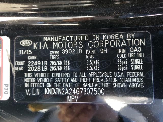 2016 KIA SOUL KNDJN2A24G7307500