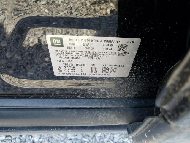 2019 BUICK ENCORE PRE KL4CJESB1KB831739