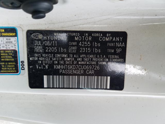2012 HYUNDAI GENESIS CO KMHHT6KD7CU069726