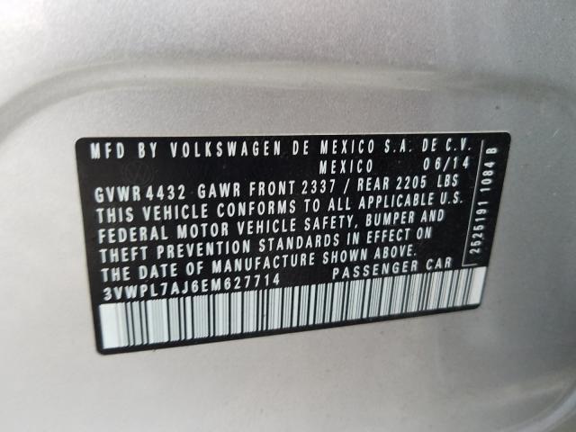 2014 VOLKSWAGEN JETTA TDI 3VWPL7AJ6EM627714