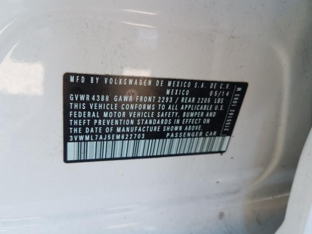 2014 VOLKSWAGEN JETTA TDI 3VWML7AJ5EM622703