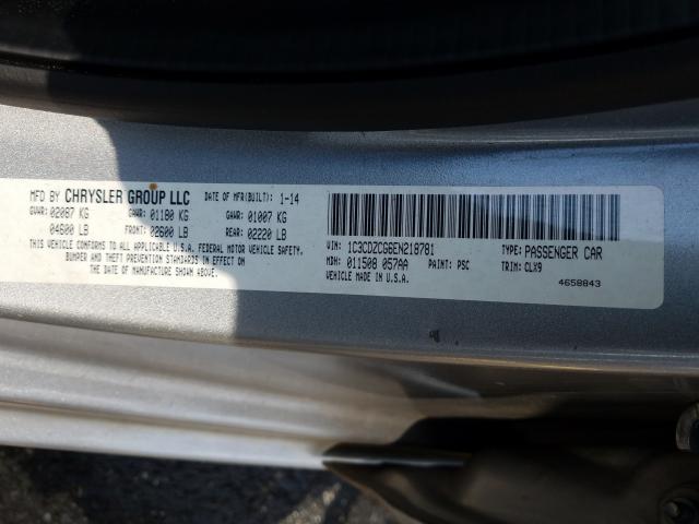 2014 DODGE AVENGER SX 1C3CDZCG6EN218781