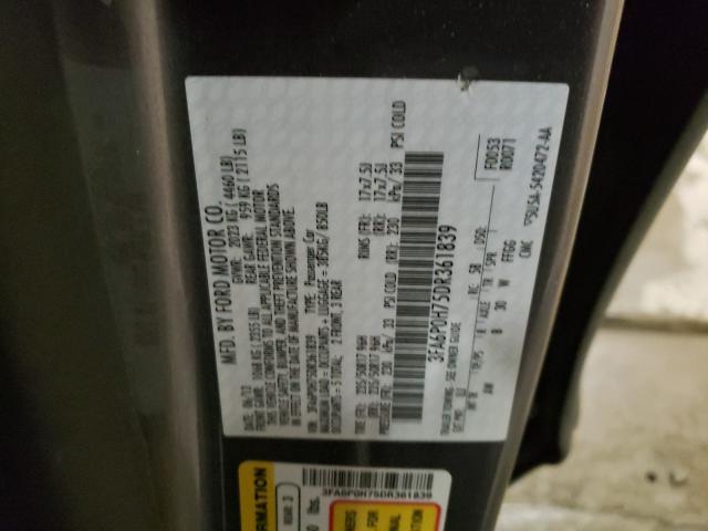 2013 FORD FUSION SE 3FA6P0H75DR361839