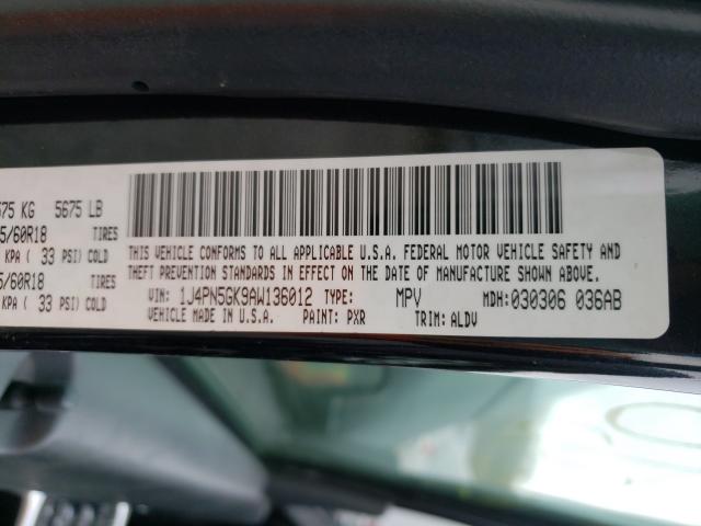 2010 JEEP LIBERTY LI 1J4PN5GK9AW136012