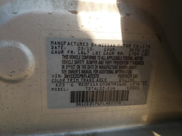 2015 NISSAN VERSA NOTE - 3N1CE2CP6FL422372
