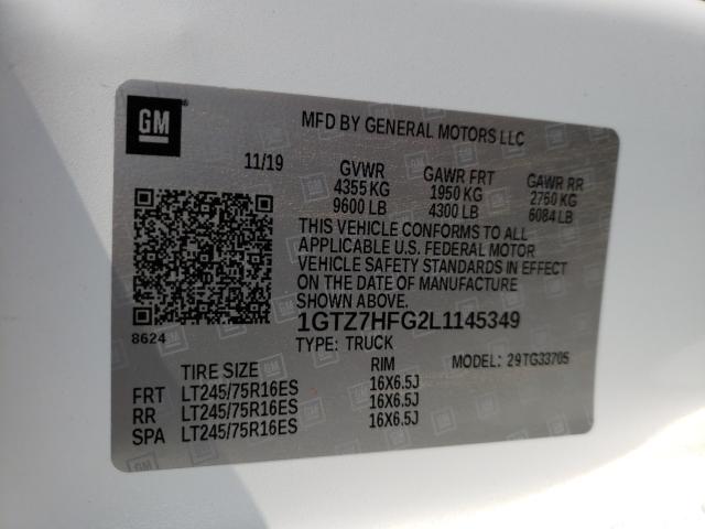 2020 GMC SAVANA G35 1GTZ7HFG2L1145349