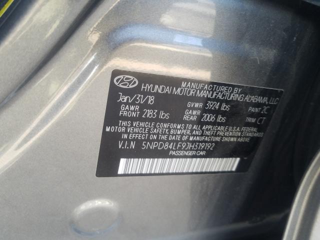 2018 HYUNDAI ELANTRA SE 5NPD84LF9JH319192