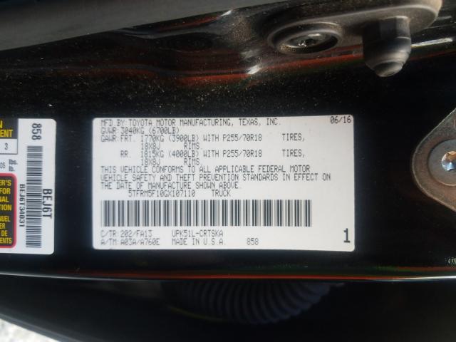 2016 TOYOTA TUNDRA DOU 5TFRM5F10GX107110