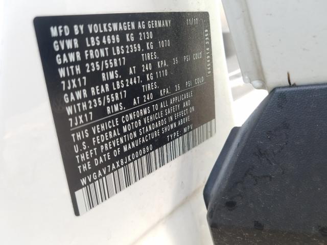 2018 VOLKSWAGEN TIGUAN LIM WVGAV7AX8JK000890