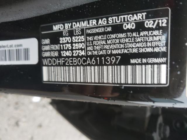 2012 MERCEDES-BENZ E 350 BLUE WDDHF2EB0CA611397