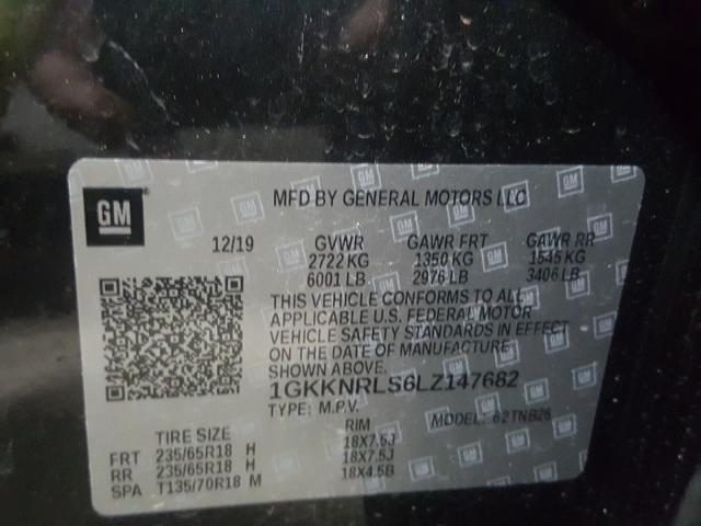 2020 GMC ACADIA SLE 1GKKNRLS6LZ147682