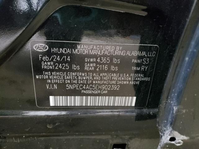 2014 HYUNDAI SONATA SE 5NPEC4AC5EH902392