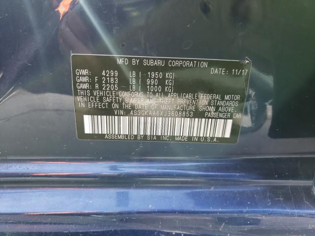 2018 SUBARU IMPREZA 4S3GKAA6XJ3608853